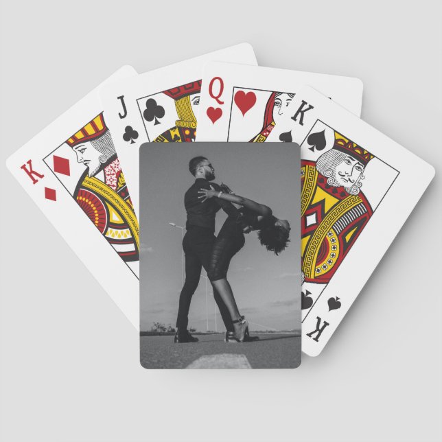 Benutzerdefinierte Foto-Hochzeitfavoriten für Verl Spielkarten (Rückseite)