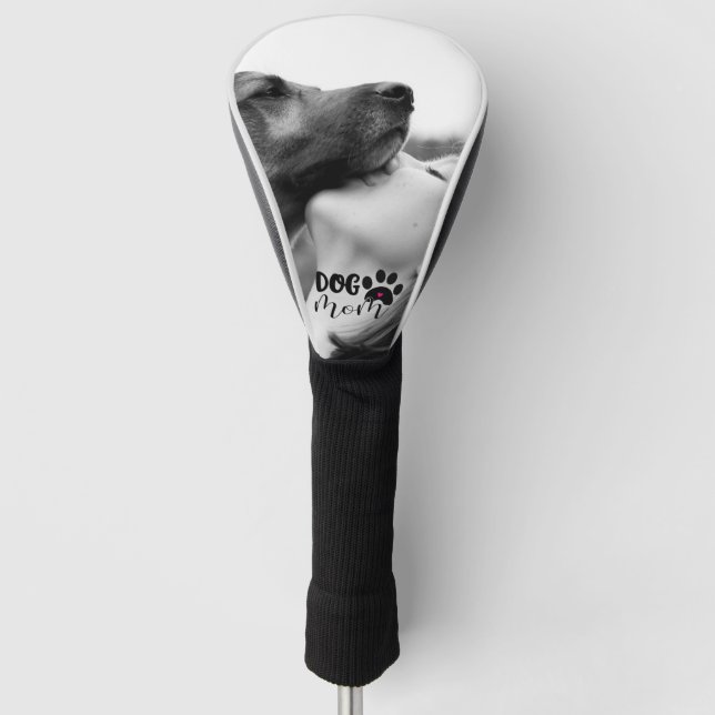 Benutzerdefinierte Foto-Hunde-Mama Golf Headcover (Vorderseite)