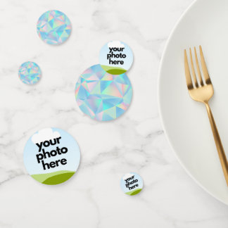 Benutzerdefinierte Foto-Konfiguration mit Holograp Konfetti