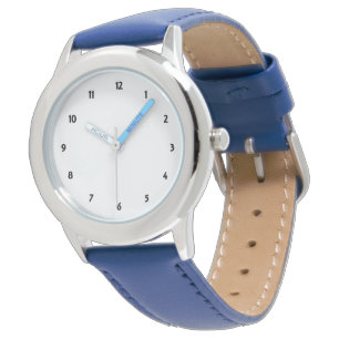 Benutzerdefinierte Foto-Kunst Edelstahl Blaues Led Armbanduhr