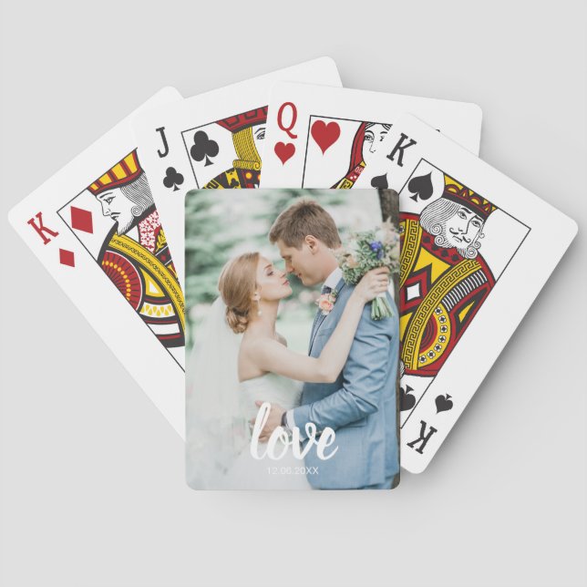 Benutzerdefinierte Foto-Liebe-Script-Spielkarten – Spielkarten (Rückseite)