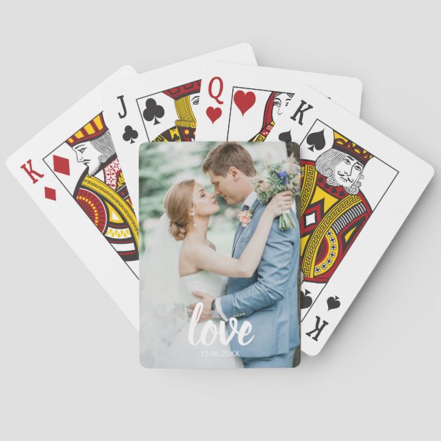 Benutzerdefinierte Foto-Liebe-Script-Spielkarten – Spielkarten (Rückseite)