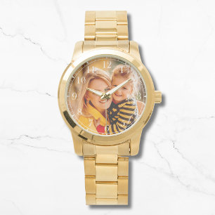 Benutzerdefinierte Foto-Logo-Geschenkvorlage Armbanduhr
