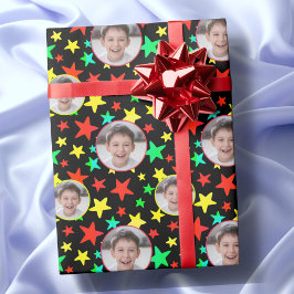 Benutzerdefinierte Foto-Logo-Stars kreieren Ihre e Geschenkpapier