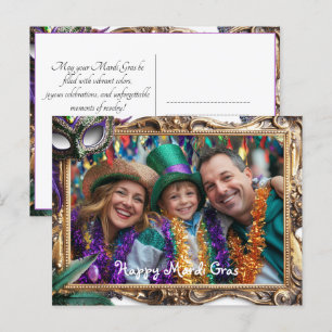 Benutzerdefinierte Foto Mardi Erinnerungen Postkarte