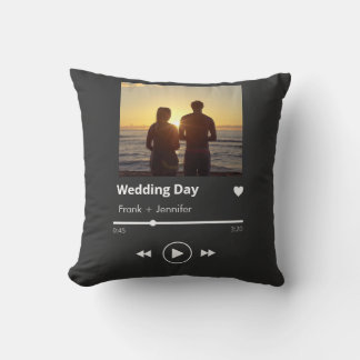 Benutzerdefinierte Foto-Musik-Playlist moderne Hoc Kissen