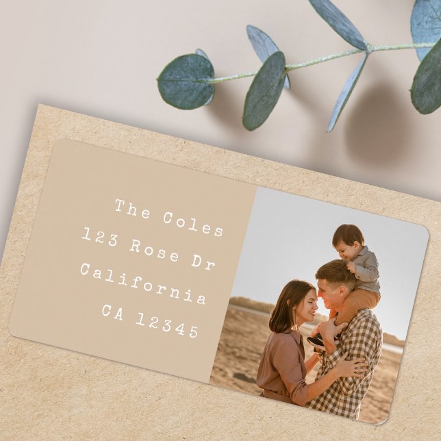 Benutzerdefinierte Foto-Rücksendeadressen-Aufklebe Adressaufkleber (Von Creator hochgeladen)