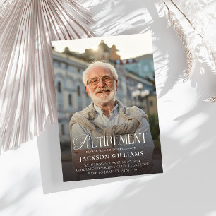 Benutzerdefinierte Foto-Ruhestandsfeier Einladung