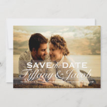 Benutzerdefinierte Foto-Save-the-Date-Ankündigung