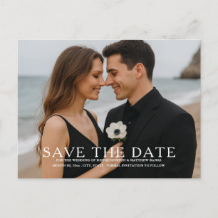 Benutzerdefinierte Foto-Save-the-Date-Postkarte Ankündigungspostkarte