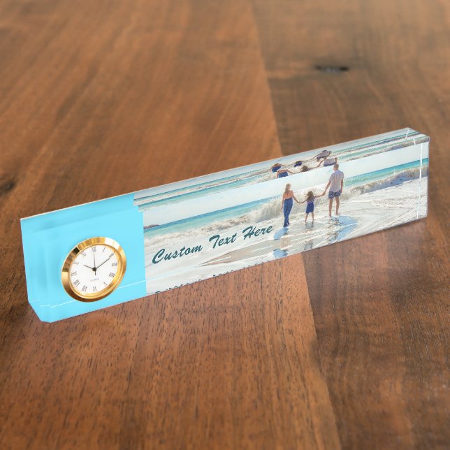 Benutzerdefinierte Foto-Schreibfläche mit Ihren Fo Namensplakette (Seite)