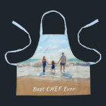 Benutzerdefinierte Foto-Schürze mit Text - Bester  Schürze<br><div class="desc">Benutzerdefinierte Foto- und Text-Schürze - Einzigartiges Design - Bester Koch je Personalisierte Familie / Vater / Mutter / Kind / Freunde oder Persönliches Schürze Geschenk - Hinzufügen Sie Ihren Text und Foto - Verkleinern, verschieben oder entfernen und hinzufügen von Elementen - Bild / Text mit Anpassungs-Tool ! Wählen Sie Schriftart...</div>