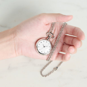 Benutzerdefinierte Foto-Silber-Halskette-Uhr für F Armbanduhr