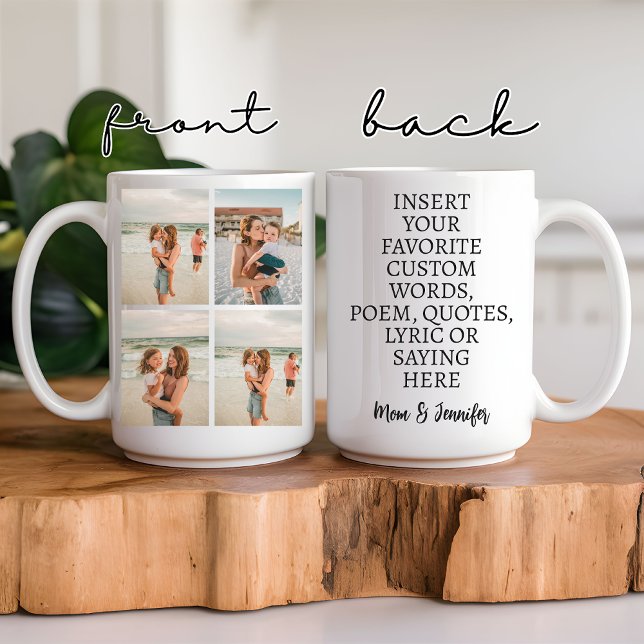 Benutzerdefinierte Foto-Tasse für Mama, Vater, Leh Kaffeetasse (custom photo mug, personalized quote mug, custom coffee mug, custom saying mug, Custom mug for mom,)