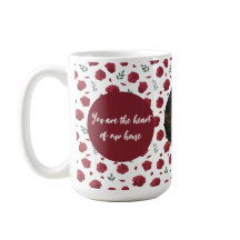 Benutzerdefinierte Foto-Tasse mit roten Blume | Mu