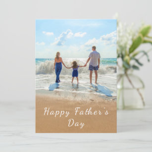 Benutzerdefinierte Foto Text Vatertagskarte Ihre F