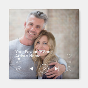 Benutzerdefinierte Foto- und Musik-Wiedergabeliste Magnet