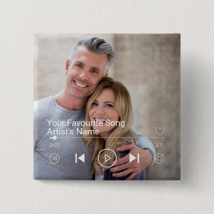 Benutzerdefinierte Foto- und Musikwiedergabeliste Button