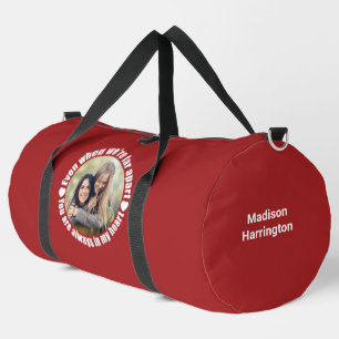 Benutzerdefinierte Foto und Name weit weg von der Duffle Bag