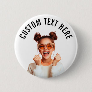 Benutzerdefinierte Foto- und Text-Anstecknadel/ Button