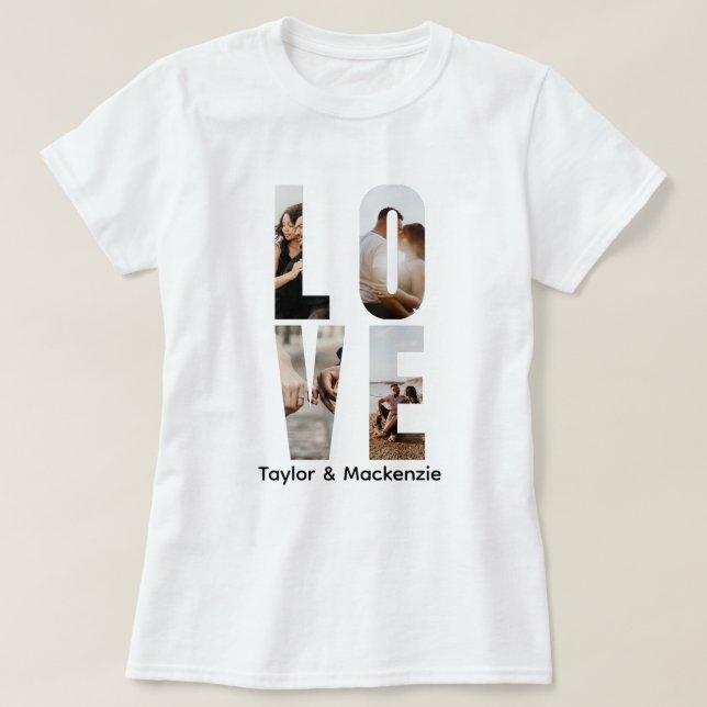 Benutzerdefinierte Foto- und Text-Personalisierte  T-Shirt (Design vorne)