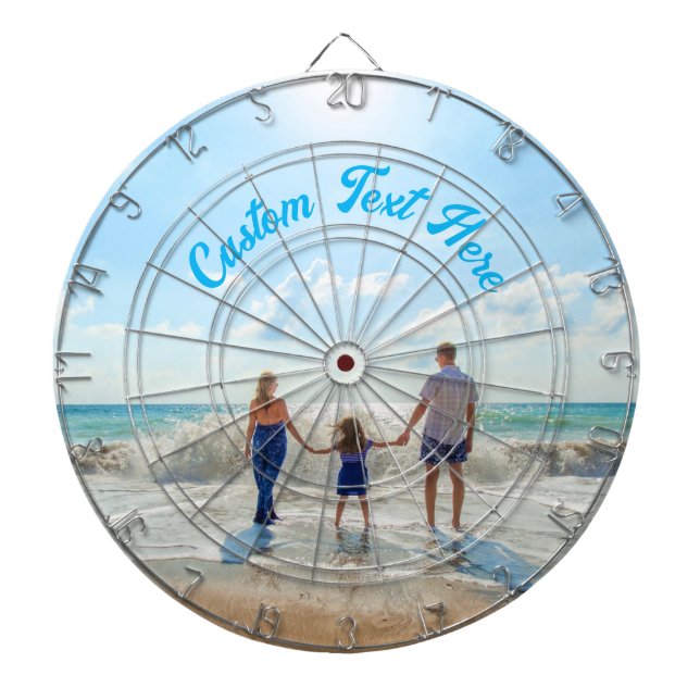 Benutzerdefinierte Foto- und Textdatenträger Dartscheibe (vorne)