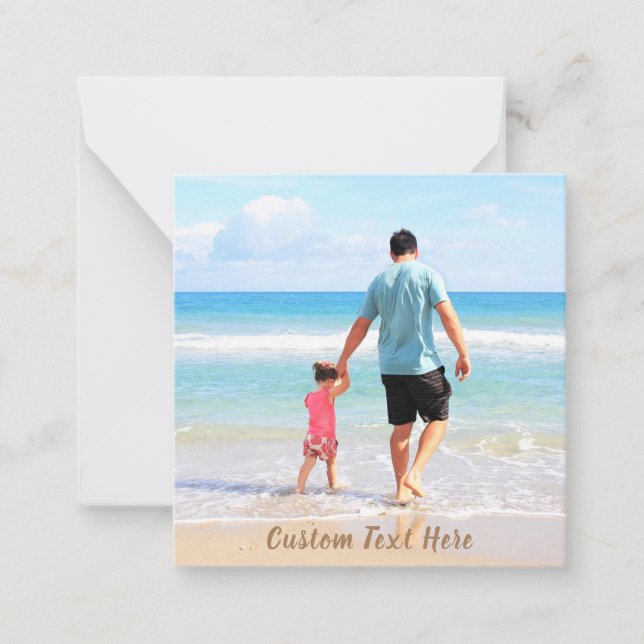 Benutzerdefinierte Foto- und Textkarten für Ihr ei Mitteilungskarte (Vorderseite)