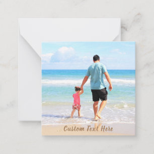 Benutzerdefinierte Foto- und Textkarten für Ihr ei Mitteilungskarte