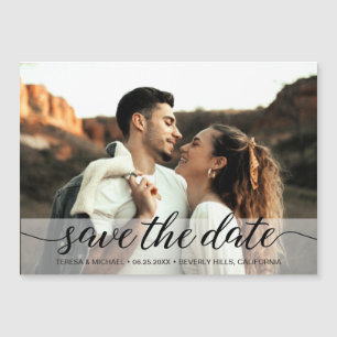 Benutzerdefinierte Foto-Verlobung Save the Date Po Magneteinladung