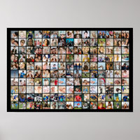 Benutzerdefinierte Fotocollage 150 Bilder Raster