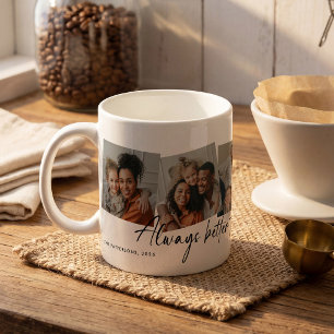 Benutzerdefinierte Fotocollage 'Besser zusammen' F Kaffeetasse