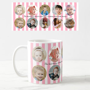 Benutzerdefinierte Fotocollage Familienbild Rosa S Kaffeetasse