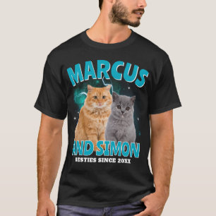 Benutzerdefinierte Fotocollage für Haustiere Bootl T-Shirt