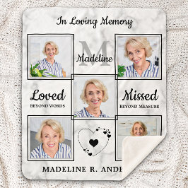 Benutzerdefinierte FotoCollage in Love Memory Memo Sherpadecke