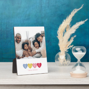 Benutzerdefinierte Fotocollage Liebe Familienfoto  Fotoplatte