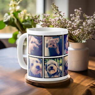 Benutzerdefinierte Fotocollage mit 8 quadratischen Tasse