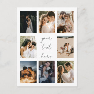 Benutzerdefinierte Fotocollage Personalisiertes Bi Feiertagspostkarte