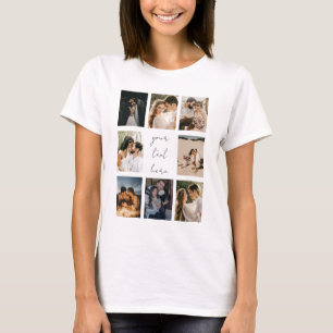 Benutzerdefinierte Fotocollage Personalisiertes Bi T-Shirt