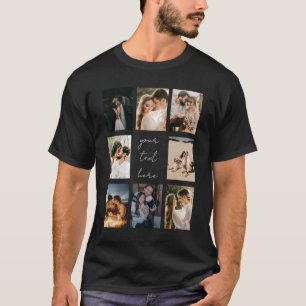 Benutzerdefinierte Fotocollage Personalisiertes Bi T-Shirt