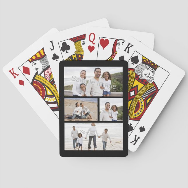 Benutzerdefinierte FotoCollage Spielkarten (Rückseite)