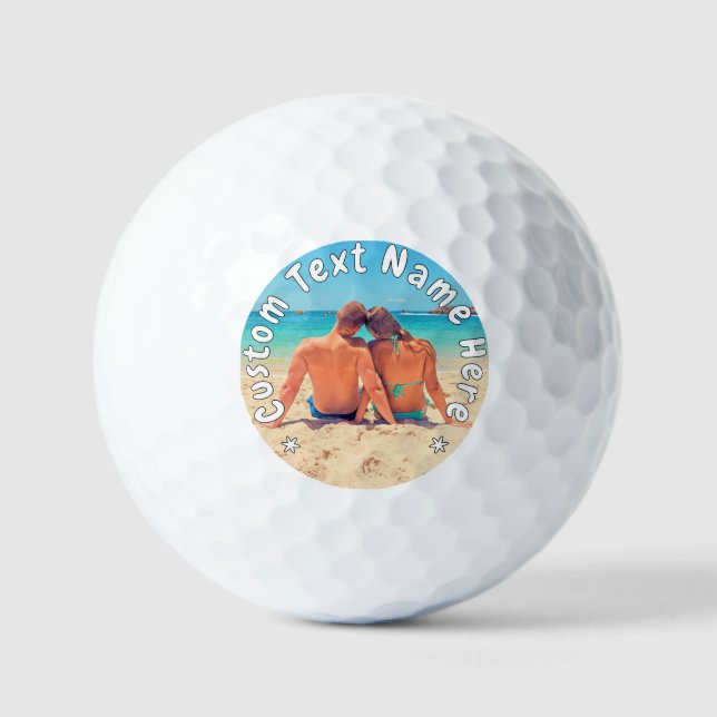 Benutzerdefinierte Fotogolfbälle mit personalisier Golfball (Vorderseite)
