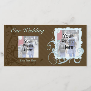 Benutzerdefinierte Fotokarte, Hochzeitsfamilie ode Ankündigung