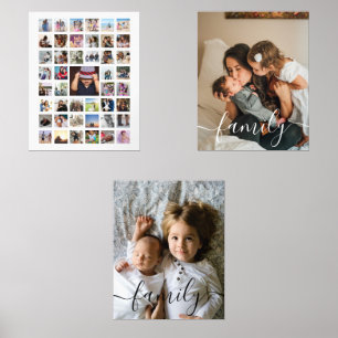 Benutzerdefinierte Fotokopplungsfamilie Bilderwand Sets