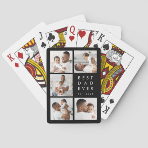 Benutzerdefinierte Fotos Bester Vater Aller Zeiten Spielkarten