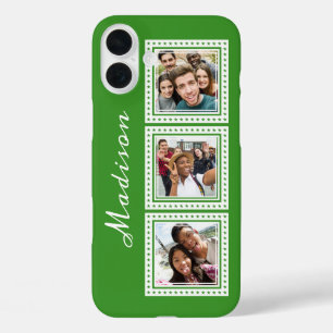 Benutzerdefinierte Fotos, Name und Farbtelefonfäll iPhone 16 Plus Hülle