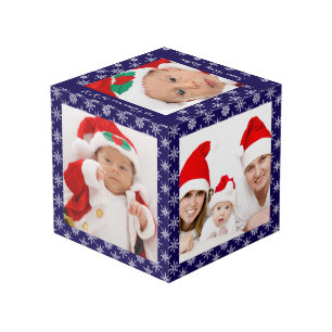 Benutzerdefinierte Fotos Santa Baby Blau Mit Schne Würfel