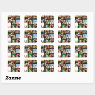Benutzerdefinierte Fotos Sticker, Benutzerdefinier Quadratischer Aufkleber