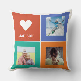 Benutzerdefinierte Fotos und Namenskollektoren Kissen