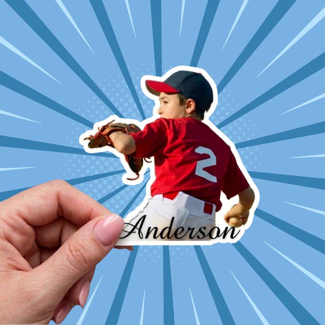 Benutzerdefinierte Fotosticker | Personalisierte V Aufkleber (Remove background, add name, adjust text color, size, and position to fit your image.)