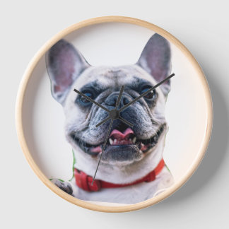 Benutzerdefinierte Fotouhr Französische Bulldogge Uhr
